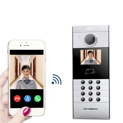 China Multi Video Door Access Control System Face Recognition Intercom RJ45 Connection RJ45 Video Apartment Door Phone 7 Inch IPS Color LCD Screen for sale