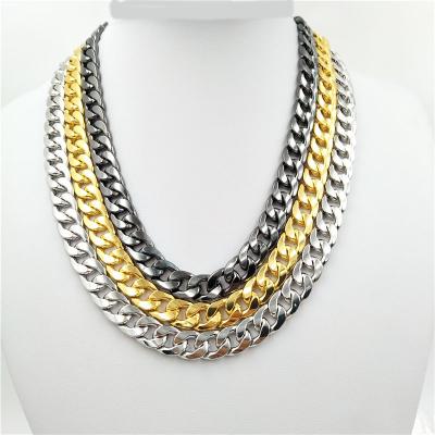 China Hot Selling Environmental Friendly Wholesale Necklace 14K 18K Gold Chain Necklace For Men for sale