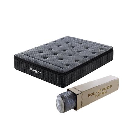 China Compressed Hypoallergenic Mattress Pocket Spring Orthopedic Latex Roll Up Mattress In A Box for sale