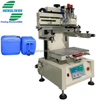 China Garment Shops HT-3045 Roldless Cylinder Desktop-Style Plane Screen Printing Machine Flat Screen Printer For Plastic Film Jerry Can Ruler for sale