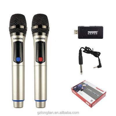 China Blue Tooth Microphone UHF MIC Karaoke USB Wireless Microphone For Studio Equipment WN-211 for sale