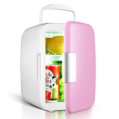 China Compact Cooler Warmer Mini Fridge Cosmetics Desktop Fridge Skin Care Makeup COMPRESSOR 4L Beauty Warmer for Bedroom Office Car Dorm for sale