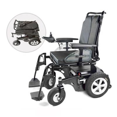 China Folding Adjustable Power Height Electric Wheelchair For 140KG Disabled for sale