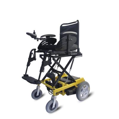 China Rehabilitation Power Elevation Lift Up Seat Wheelchair With Detachable Sideboard 110kg for sale