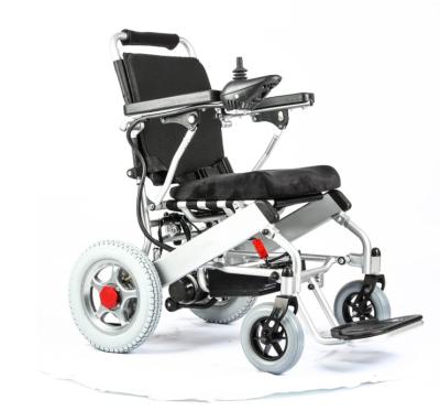 China 2020 Hot Selling Aluminum Alloy Lightweight Wheelchair Aluminum Alloy Foldable Electric Wheelchair for sale