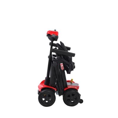 China cheap price 4 wheel handicapped electric tricycle mobility scooter for handicapped and older 190mm PU solid tire for sale