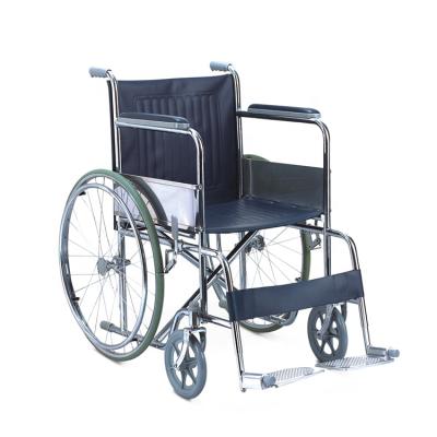 China TSW809 Folding Standard Steel Manual Wheelchair 100kg for sale