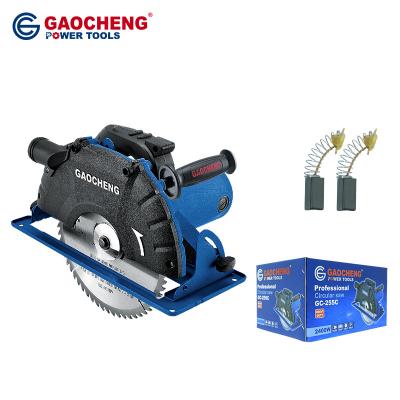 China 0-45 Carving Cutting Performance China GAOCHENG 255MM Model New Cheap Design 2400W Machine- Electric Marble Circular Saw for sale