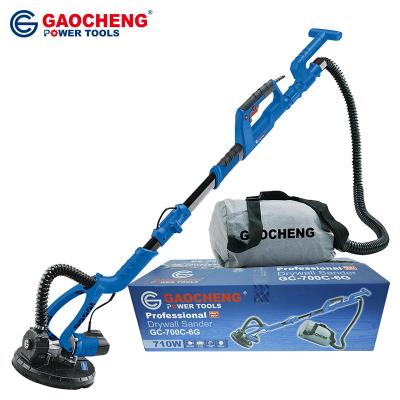 China Gaocheng 225mm Ceiling Light Weight Professional Electric Dry Wall Telescopic Sander For Wall Sanding for sale