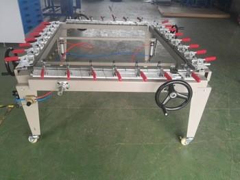 China Double Arm Bridge Pre Press Equipment / Manual Screen Stretching Machine for sale