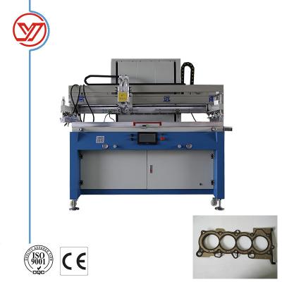 China Blue Flatbed Screen Printing Machine / Semi Automatic Screen Printing Press For Head Gasket for sale