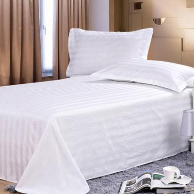 China Nondisposable wholesale 100% thick polyester comfortable bed flat sheet set from stocklot for sale