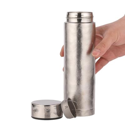 China PORTABLE Insulated Pure Titanium Water Bottle Cup Double-wall Vacuum Bottle Vacuum 450ml Ta8405 for sale