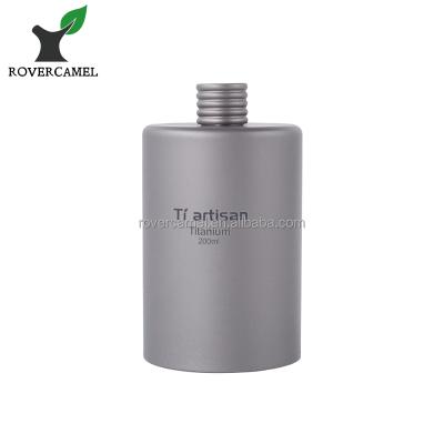 China Metal Outdoor Rise Camping Around Titanium Flask Ultralight 200ml Hip Flask Eco-Friendly Tableware Drinkware Customized Logo for sale