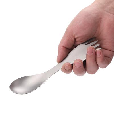 China Portable & Camp Picnic Long Cookware Long Spork Spoon Spork Tool Utensil Multi Backpack Durable Portable Cutlery Tableware for sale