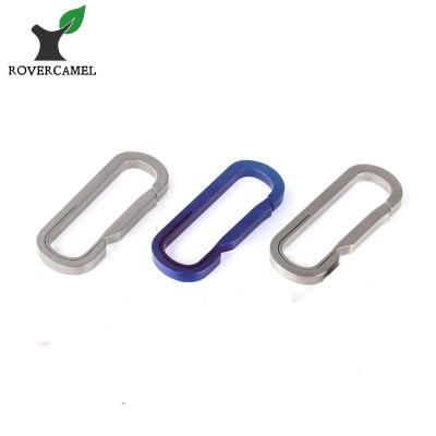 China Titanium Carabiner Hook EDC Key Ring Outdoor Ultralight Key Ring Easily Cleaned Ultralight Carabiner for sale