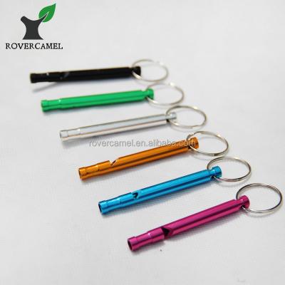 China 6061 Aluminum Alloy Whistle Outdoor Camping Hiking Safety Emergency Whistle Survival Aluminum Speed ​​Whistle for sale