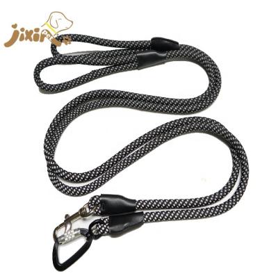 China DETACHED Rope Dog Leash Super Reflective Nylon Braided Black for sale