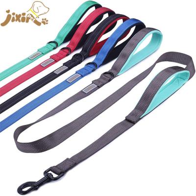 China 5ft Long Safety Training Walking Leash DETACHED Heavy Duty Double Handle for Medium to Large Dogs for sale