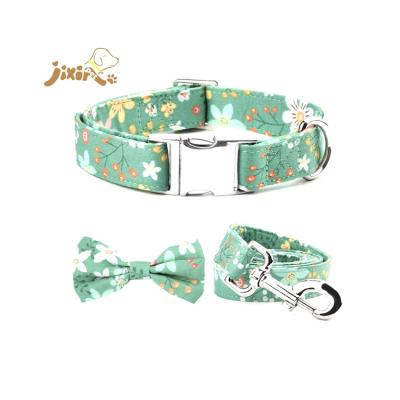 China Custom DETACHED Dog Collar And Leash Logo Pet Collar And ID Leash Personalized Dog Collar Customize for sale