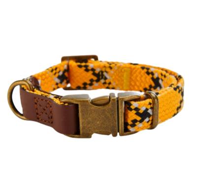 China New Fashion Reflective Style High Quality Soft Yellow Dog Collar For Sale for sale