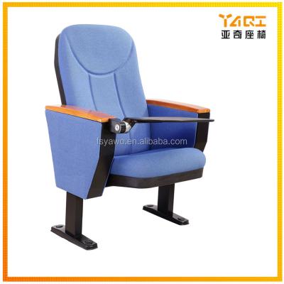 China Competitive Low Price Conference Room Solid Wood Middle Back Chair With Office Folding Chair With Back Pad Table YA-04 for sale