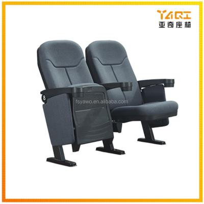 China Popular School Cheap Price Design Cinema Auditorium Hall PP Cover Folding Seat Movie Theater Chair YA-210D for sale