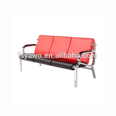 China Sofa Corner Furniture Corner Living Room Office Lobby Reception Desk Sofa Red Modern Leather Design YA-303 Wholesale for sale