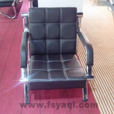 China Euro setional office leather sofa traditional modern design with stainless steel legs YA-321 for sale