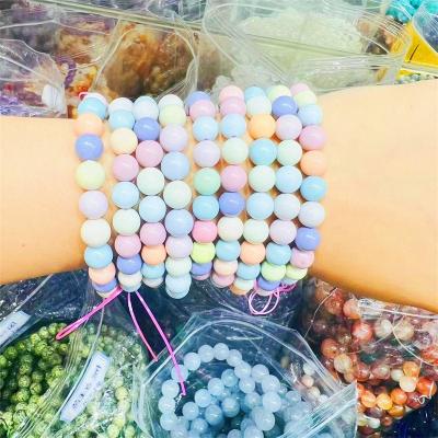 China Healing Custom Power Crystals Europe Factory Feng Shui Yoga Precious Stone Natural Stone Stack Bracelet for sale