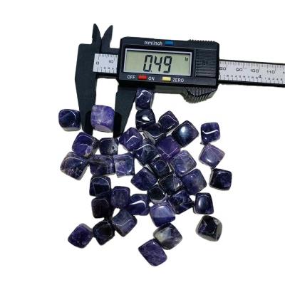 China Natural Stone Healing Crystal Polished Dream Amethyst Cubes from Europe Tumbled Decorative Spirit Stone Quartz for sale