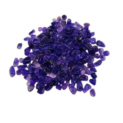 China Europe Wholesale Natural Crystal Clear Amethyst Tumble Stones Gemstone Polishing Stone Tumble For Healing for sale