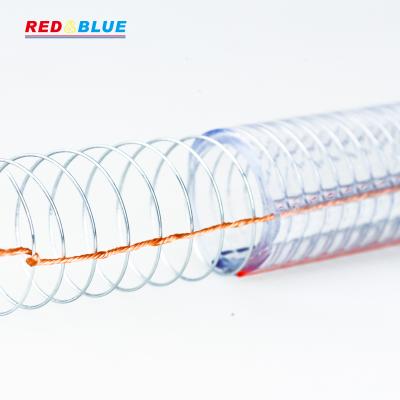 China High Quality PVC Anti-static Spiral Steel Wire Reinforced Hose PVC Flexible Transparent Hose for sale