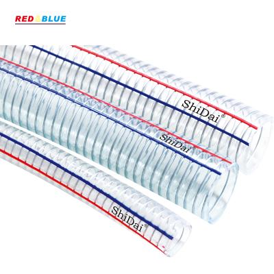 China Flexible PVC Clear Food Grade PVC Steel Wire Hose ROHS Certification Drinking Water PVC Hose for sale