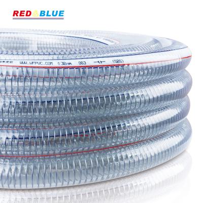 China Sale Factory Supplier Lightweight Hot Water Hauling Reinforced Clear PVC Steel Wire Fuel Hose PVC Hose for sale