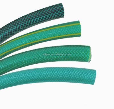 China Garden Watering Ideas Small PVC Netting Garden Hose / Irrigation Hose / Valves Extended Flat Drops for sale