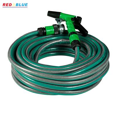 China 3/4 1 Inch Adjustable Flexible Height Pressure Reinforced Plastic PVC Garden Hose Water Pipe Hose for sale