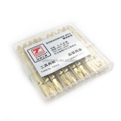 China Best Selling 10PCS S2 Double Head Cross Double-Bits Cr-v Screwdriver Bit Set for sale