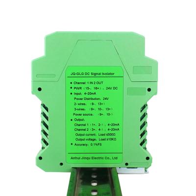 China JQ-GLG Electronic Equipment DC Analog 0-5V 0-10V 4-20mA Input 4-20mA Output 2 IN 2 OUT Signal Isolators Signal Isolation for sale