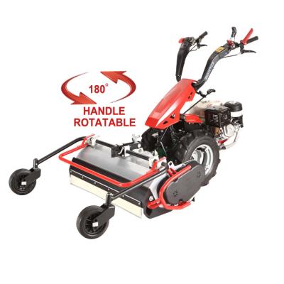 China 4-Stroke Italy Technology Oil Clutch Gearbox Walking Tractor With Flail Mulcher Mower Machine for sale