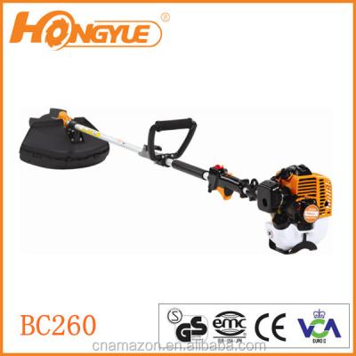 China 2-Stroke Garden Tools 25.4cc 0.6kw/7500rpm grass trimmerBC260 for hot sale for sale