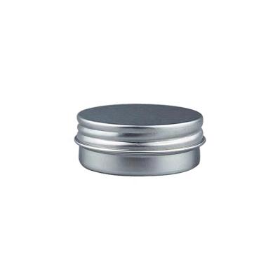 China 15ml 30ml 50ml 60ml 120ml 200ml Round Silver Aluminum Cosmetic Jar Cosmetic Tin Box Small Hair Wax Containers for sale