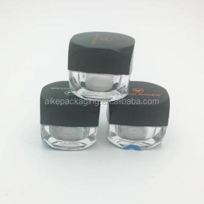 China Wholesale Recycable Mini Plastic Cosmetic Packaging Container For Sample Trial Cream Luxury Acrylic Jar 5 Gram Small Plastic Containers for sale