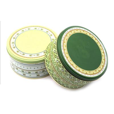 China Custom Wholesale Candle Packaging Tin With Transparent Plastic Window Around Soap Tin Box à venda