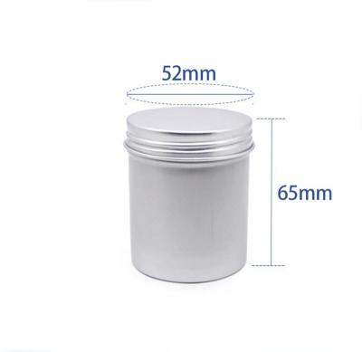 China 60-100ml Hair Wax Box Jewelry Packaging Scented Candle Cans Aluminum Box Threaded Aluminum Cans for sale