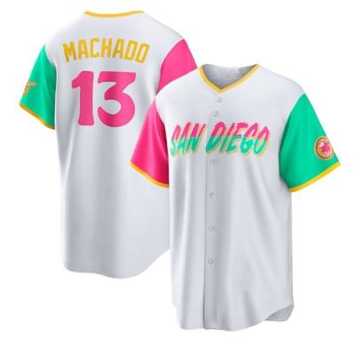 China Antibacterial 2022 City Connect Fresh Low Stitched Jersey San Diego #23 Fernando Tatis Jr. #13 Manny Machado #22 Soto for sale