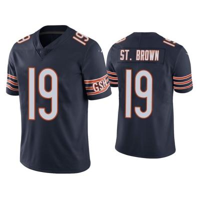 China 2022 New American Football Jersey Antibacterial Stitched Bentgrass Chicago St #19 Equanimeous Embroidered Jersey for sale