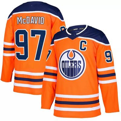 China Shirts & High Quality Edmonton Sports Personal Custom Jersey #97 Mcdavid #26 Draisaitl Cheap Hot Sale Ice Hockey New Stitched Jersey Complete for sale