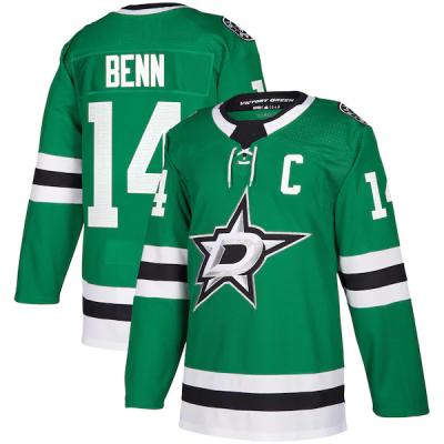 China Shirts & Main 2022 Wholesale Cheap High Quality Stitched Jersey Ice Hockey Jersey #14 Benn #91 Seguin Embroidery Sports Tops for sale