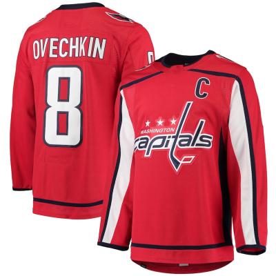 China Shirts & Tops New 2022 Hot Sale Ice Hockey Stitched Top #8 Ovechkin #77 Oshie To Embroider Tank Top High Quality for sale